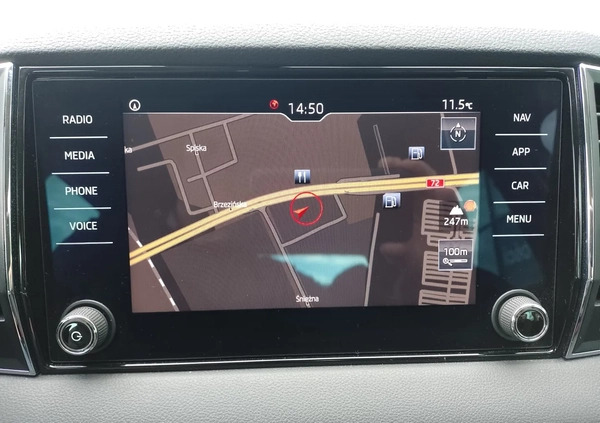 Skoda Karoq cena 109900 przebieg: 96028, rok produkcji 2019 z Wąsosz małe 497